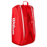 Wilson SUPER TOUR 9R 2025 Сумка для 9 теннисных ракеток Красный - фото 335868