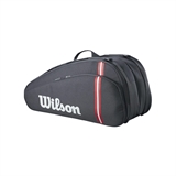 Wilson TOUR 12R 2025 Сумка для 12 теннисных ракеток Черный/Красный - фото 335875