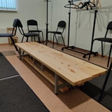 Rusbrand KS382 Скамейка гимнастическая 2500х240х300 мм. СТАНДАРТ, на металлических регулируемых ножках - фото 336259
