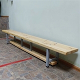 Rusbrand KS384 Скамейка гимнастическая 3500х240х300 мм. СТАНДАРТ, на металлических регулируемых ножках - фото 336268