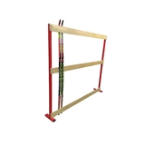 Rusbrand KS502 Стойка для хранения лыж, на 10 пар, с крючками, односторонняя - фото 336557