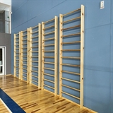 Rusbrand KS534 Стенка гимнастическая 2200х800 мм, круглые перекладины, береза/сосна - фото 336591