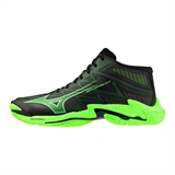 Mizuno WAVE LIGHTNING ELITE MID Кроссовки волейбольные Черный/Салатовый - фото 336707