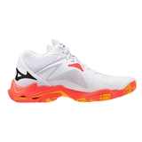 Mizuno WAVE LIGHTNING Z8 MID Кроссовки волейбольные Белый/Оранжевый - фото 336726