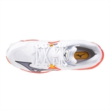 Mizuno WAVE LIGHTNING Z8 MID Кроссовки волейбольные Белый/Оранжевый - фото 336727