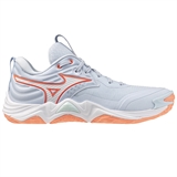 Mizuno WAVE MOMENTUM ELITE (W) Кроссовки волейбольные женские Голубой/Коралловый - фото 337013