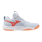 Mizuno WAVE MOMENTUM ELITE (W) Кроссовки волейбольные женские Голубой/Коралловый - фото 337016