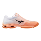 Mizuno WAVE LIGHTNING PRO Кроссовки волейбольные Коралловый/Серый/Белый - фото 337265