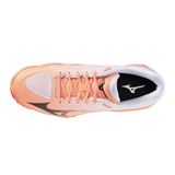 Mizuno WAVE LIGHTNING PRO Кроссовки волейбольные Коралловый/Серый/Белый - фото 337266