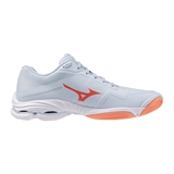 Mizuno WAVE LIGHTNING PRO (W) Кроссовки волейбольные женские Голубой/Коралловый - фото 337277