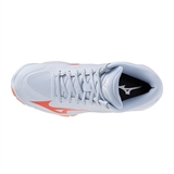 Mizuno WAVE LIGHTNING PRO MID (W) Кроссовки волейбольные женские Голубой/Коралловый - фото 337296