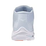 Mizuno WAVE LIGHTNING PRO MID (W) Кроссовки волейбольные женские Голубой/Коралловый - фото 337297