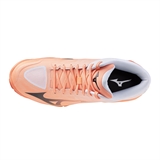 Mizuno WAVE LIGHTNING PRO MID Кроссовки волейбольные Коралловый/Серый/Белый - фото 337320