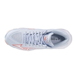 Mizuno WAVE LIGHTNING ELITE MID (W) Кроссовки волейбольные женские Голубой/Коралловый - фото 337327