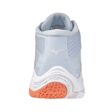 Mizuno WAVE LIGHTNING ELITE MID (W) Кроссовки волейбольные женские Голубой/Коралловый - фото 337328