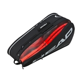 Head TOUR RACQUET BAG M Сумка для ракеток Черный/Серый - фото 339326
